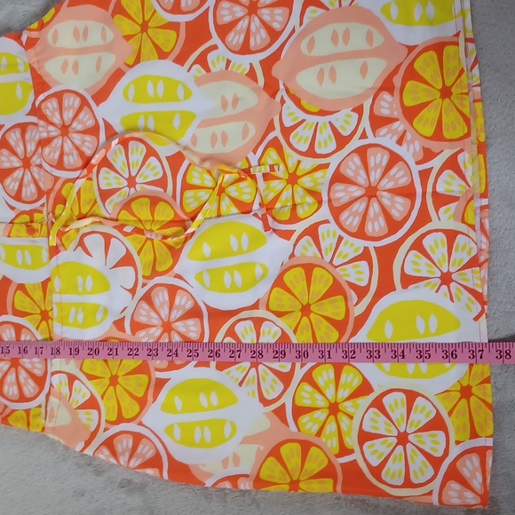 CROWN & IVY SOUTH OF THE BORDER YEL/OG/COR Sleeveless Dress NWT Size 8. - Picture 9 of 13